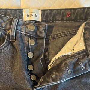 Sezane High Rise brut sexy jeans